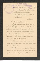 k.k. naturhistorisches Hofmuseum, Intendanzakten 1885-1896 (Hauer), Aktenzahl Z.424/1892, Seite 1